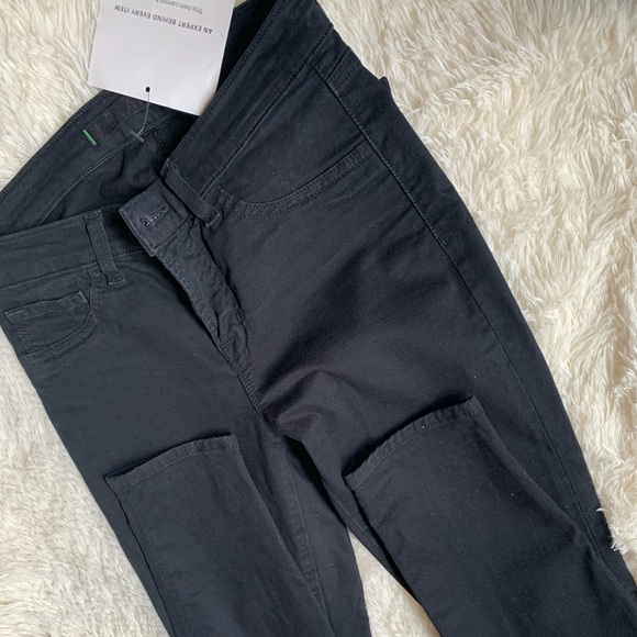 J Brand black mid rise Capri length skinny jeans size 25 - Picture 6 of 16